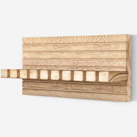 UGZOO Belt Organizer for Closet, Belt Hanger Wall Mounts to Hold 9 Belts Without Slipping, Space Saving Belt Rack for Closet Organization Includes Mounting Hardware (11.8” x 5.5” x 2.5”) (Wood)