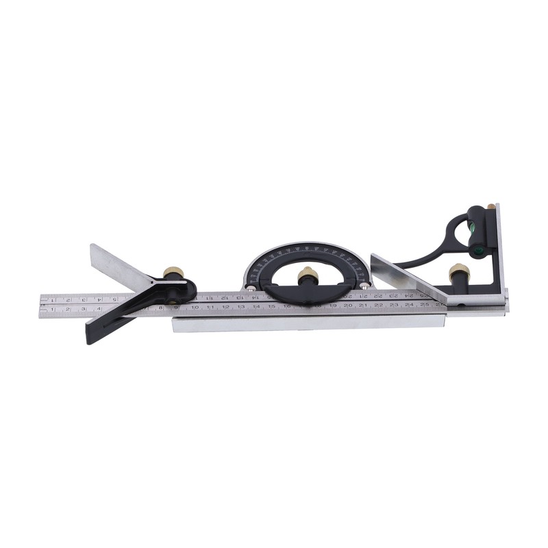 Combination Ruler Stainless Steel Caliper Protractor Angle Guage Woodworking Measure