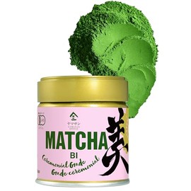 YAMASAN KYOTO UJI Matcha japonés de grado ceremonial BI, té verde matcha en polvo, 100  auténtico de origen japonés, de Uji Kioto, Japón (30 g)       