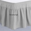 PiccoCasa Polyester Wrap Around Bed Skirt,Elastic Dust Ruffles Bedskirts,Fade &
