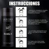 Polvo De Fibra Capilar Negro Cubre Raz De Cabello Calvicie