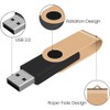 TEWENE USB Stick 8GB Pack of 10 with Lanyards Rotating