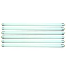 OCS Parts F8T5-CW 12-Inch Fluorescent Tube Lights | 8 Watt 4200K Cool White Mini G5 Bi-Pin Base 7000 Hour Replacement Fluorescent Bulb Lamps (6)