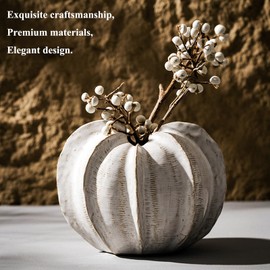 DENENTT White Ceramic Vase Set, Farmhouse Decor, Home Decorative Vase, Vases for Your Kitchen, Boho Decor, Wedding Dinner Table, Bedroom, Office & Table Decorations