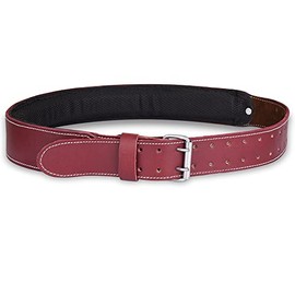 FUERI 100% Premium Grain Leather Tool Storage belt | Foam Padded Thick Leather Work Belt |Framers Tools Belt Built for Construction Carpenter, Mechanic and Electrician (MAROON)