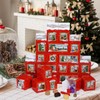 GWHOLE Christmas Advent Calendar Boxes 24Pcs DIY Craft Paper Box