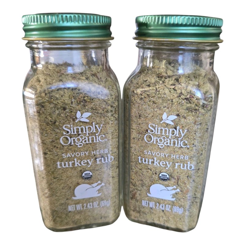 Simply Organic Turkey Rub, Certified Organic | 2.43 oz
