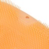 Foot Scrubber Massager with Suction Cups Orange Soft Foldable Shower