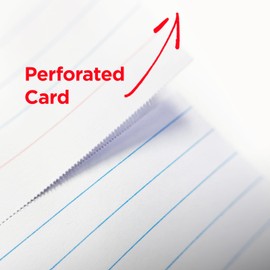 KAISA Index Cards 3x5 Flash Cards, Perforated Smart Card, 210pcs Ruled Notecards and 30pcs Graph Cards Thick Index Card Notebook with Punching Hole Notepad Flashcards for Studying School Suplplies