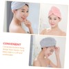 SHOWERORO Hair Turban Towel Wrap 2pcs Absorbent Coral Fleece Dry