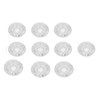 10Pcs Footswitch Toppers Clear Transparent Universal for Guitar Effects Pedal