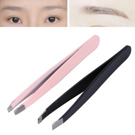 Pinzas De Depilar, Pinzas De Acero Inoxidable De 2 Piezas: Las Mejores Pinzas Para Su Uso Diario Cejas Moldeadas, Cabello Encarnado, Astillas, Depilación Facial, Herramienta De Maquillaje Y Belleza
