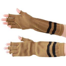 Ave UV Gloves, Made in Japan, Easy to Put on and Take off, Women's, Loose, 2 Types (Long Arm Cover) (Short Length, Fingertips, UV Protection, Toray Cool Lab, Miracre), Acrylic, Cotton, Gift Present,