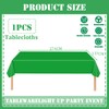 Green Disposable Tablecloth, Plastic Tablecloth, 137 x 274 cm, Rectangular