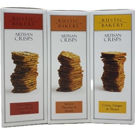 Artisan Crisp Cracker Assorted | Tart Cherry Cacao Nib | Apricot Picstachio | Citrus Ginger