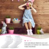 Geyoga 3 Pairs Girls Ruffle Lace Socks Toddler White Lace