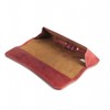 Jahn-Lederwaren Leather Glasses Case for Glasses Model BR-51407, red