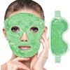 2PCS Máscaras de Hielo para Ojos y Cara, Mascarilla de