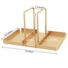 Audmore Gold Napkin Holder for Table, Metal Napkin Storage with