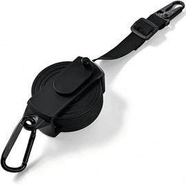 Camping Washing line with 34 Coat Hanger Holes High Strength Portable Nylon Clothesline, No Tools Needed, Adjustable Tension for Travel, Camping, Balcony, Hotel, Camper, Indoor & Outdoor Use, Black