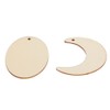 Wood Ornament Pieces Unfinished Wood Blank Earrings DIY Hand‑made Craft