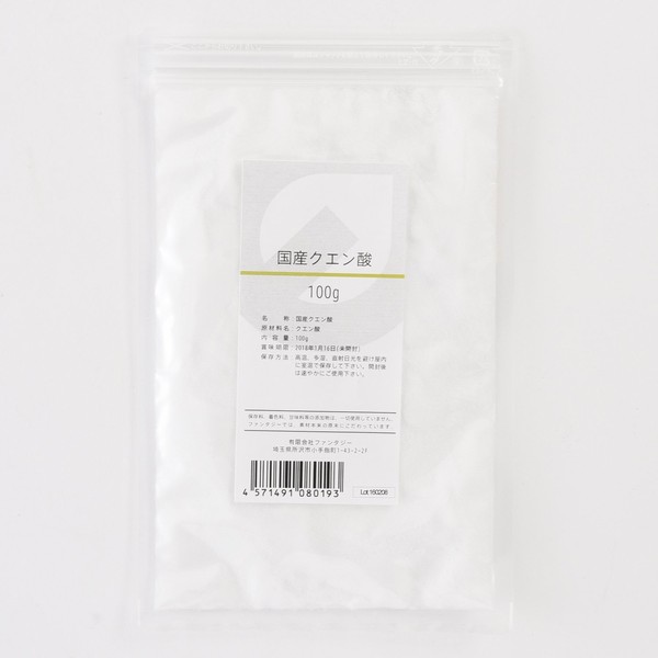 Domestic citric acid (crystalline) 3.5 oz (100 g)
