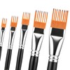 Professional 5-Piece Grainer Paint Brush Set for Acrylic, Oil &