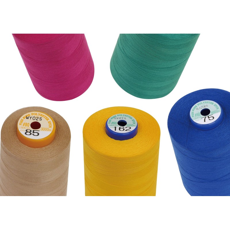 FUJIX King Spun Sewing Thread #60, 168.6 ft (5,000 m)