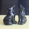 HLbshi Hand Carved Gemstone Crystal Wolf Figurine Animal Statue Carving