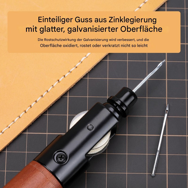 WUTA Sewing awl, professional hand sewing device, leather sewing kit