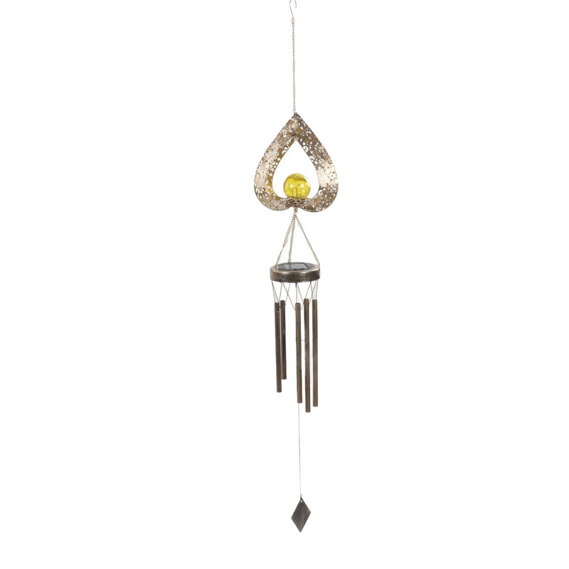Outdoor Solar Wind Chime Light Hanging Warm LED Mobile Hanging