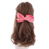 6 Inch Bow For Girls Tie Dye - Coral