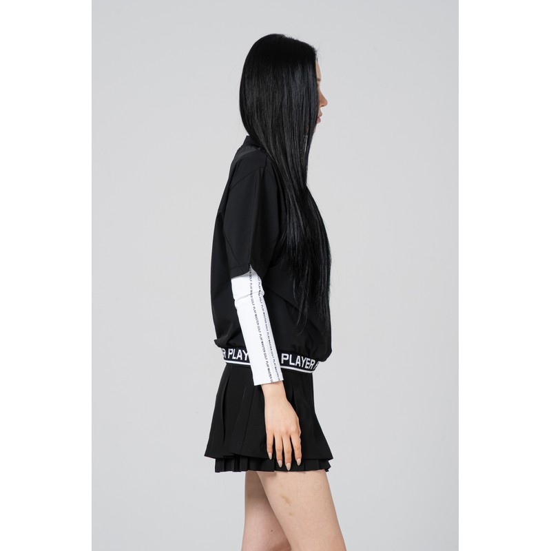 Women's golf anorak windbreaker golf wear short sleeve belly fat
