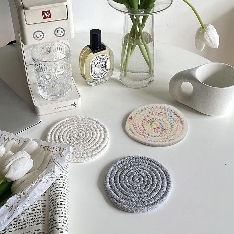 MinniLove European Coasters Water Absorption Insulation Pad Placemat Trivet Washable
