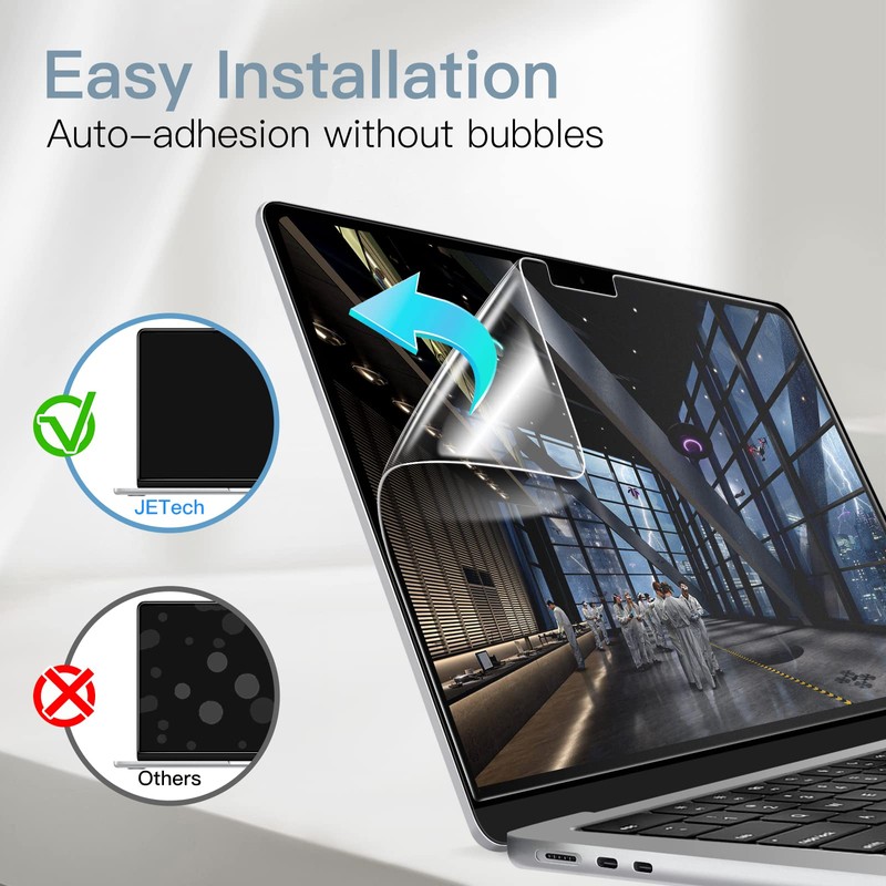 JETech Screen Protector for MacBook Air 13.6 Inch (Model 2025/2024/2022,