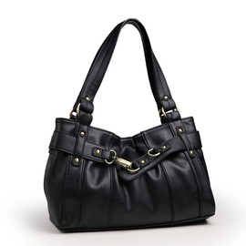 Pragma Women's Vintage Style Handbag, Shoulder Bag, Black