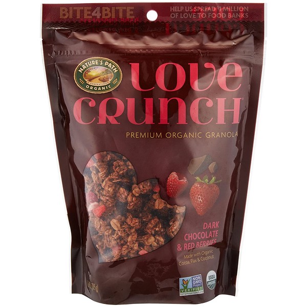 Nature's Path Love Crunch, Premium Organic Granola, Dark Chocolate and Red Berries, 11.5 oz