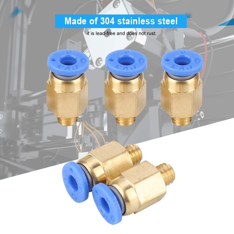 Pneumatic Connector Fitting, Pneumatic Connector, Durable PC4-M6 Pneumatic Joint Nylon