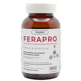 FERAPRO FERAPRO™ 150MG 100 CAPS | Vegan Iron Supplement | With Vitamin C 350mg, Methylcobalamin 1000mcg, 5-MTHF 80mcg, and Glycine 100mg