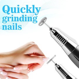 Jeffdad 3 Stück Nagelfräser Bits, Professioneller Nagelfräser Bits Electric Foot File Hard Skin Remover Entfernen Gel Acryl Nagelhaut Hartmetall Schleifer Fräser Elektrische Nagelfeile Gel Polier