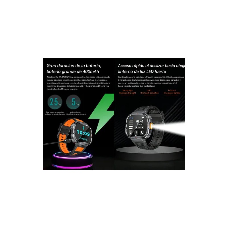 Reloj Inteligente Deportivo Para Hombre Smartwatch Mujer Llamadas Bluetooth Con