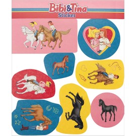 8 stickers * BIBI & TINA * as party bags, as a gift or for crafts, sticker pictures, children, children's birthday birthday
