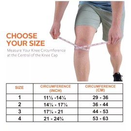 Omples Hinged Knee Brace Support Wrap For Sprains, Arthritis, Meniscus Tear, Orthopedic