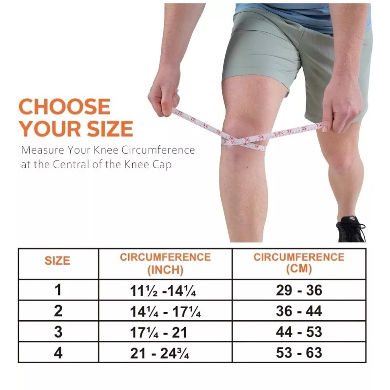 Omples Hinged Knee Brace Support Wrap For Sprains, Arthritis, Meniscus