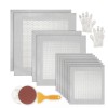 EXOPATCH Aluminum 12 PCS Drywall Repair Kit - Wall Patch