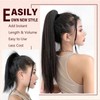 Dcbaboo 22inch Claw Clip in Ponytail Hair Extensions Long Straight