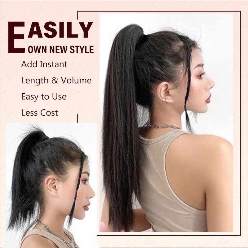 Dcbaboo 22inch Claw Clip in Ponytail Hair Extensions Long Straight