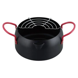 Wahei Freiz KR-8265 Tempura Pot, 6.3 inches (16 cm), IH-compatible, Includes Drainer, Aluminum