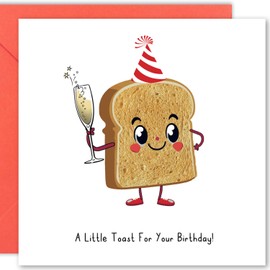 Cult Kitty Birthday Cards for Women - A Little-Toast - Funny Birthday Cards for Men, Funny Birthday Cards for Women, Sister Birthday Card Funny, Rude Birthday Cards for Men