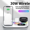Unbranded 4 In 1 Wireless Charger Fast Charging Station Dock